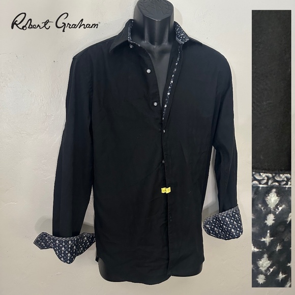 Robert Graham Other - Robert Graham Stretch Contrast Long Sleeve Shirt Small Gently worn